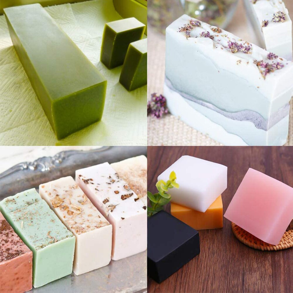 Soap Making Supplies Tool Kits with Silicone Soap Molds Measuring Cup Stainless Steel Mixing Cup DIY Soap Silicone Mould Set