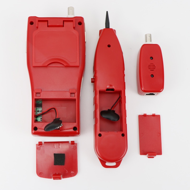 Noyafa NF-308 Netwerk monitoring kabel tester LCD Draad Fault Locator LAN Netwerk Coacial BNC USB RJ45 RJ11 rode kleur