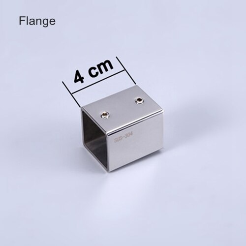 304 stainless steel Shower Room Parts Drawhead Rod Head Connector Glass Brace Strut Glass Clip Pipe Connection 25mm Square Tube: Flange