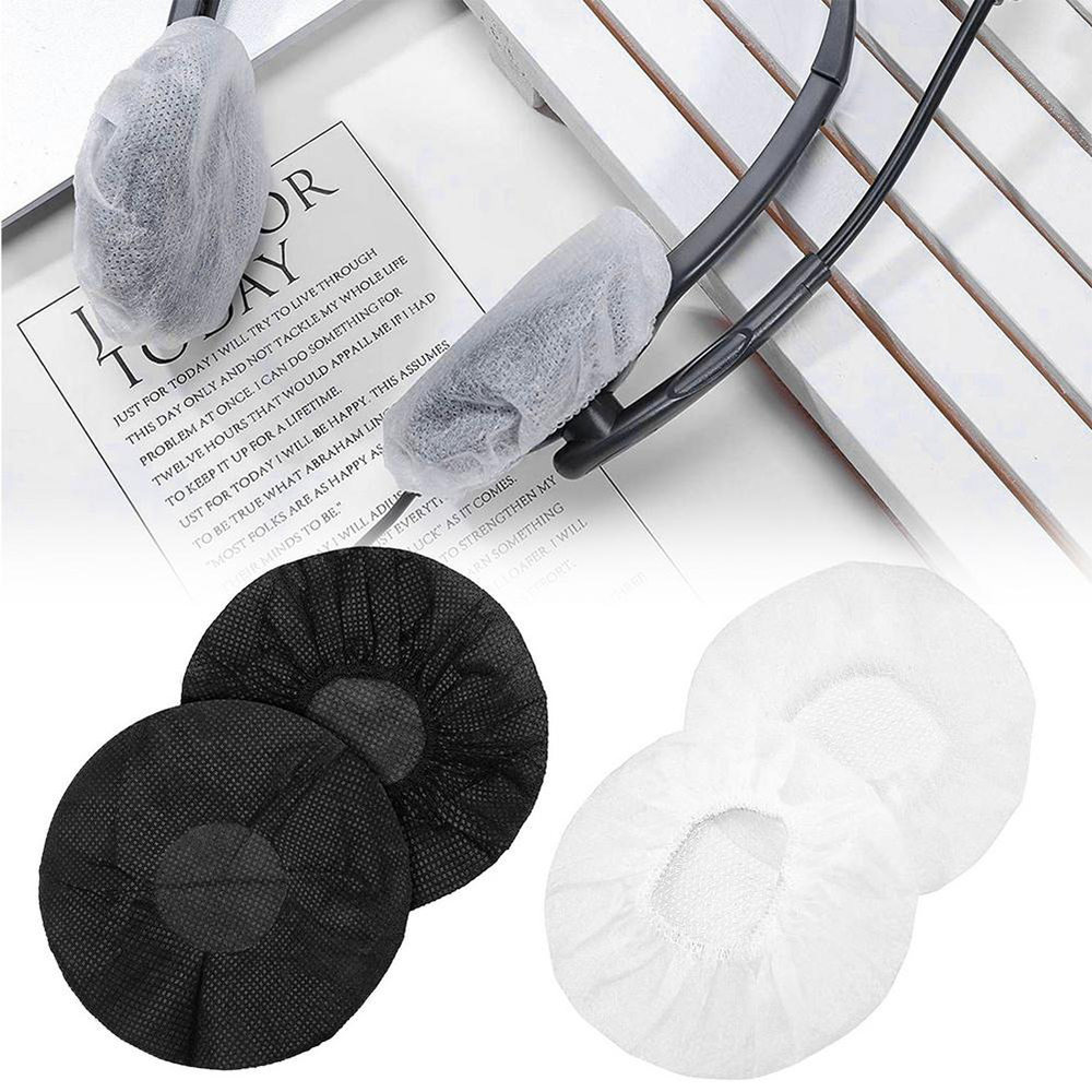 100 teile/beutel Einweg-Kopfhörer abdeckung nicht gewebte Ohrmuschel kissen keimfest Desodor ierung für 10-12CM Headset große Ohrhörer