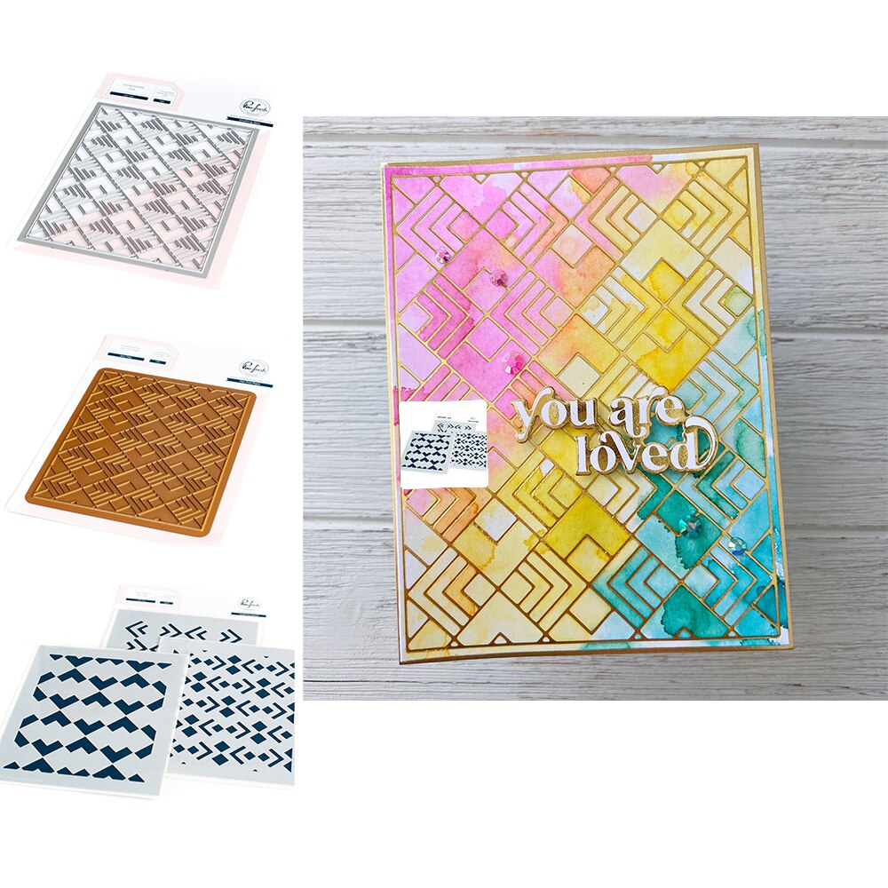 Neueste Blumen- Kette Tulpe Liebe Herzen Sterne Geo Fliesen Druck Chrysantheme Lilie Rahmen Metall schneiden Stirbt Briefmarken Schablone Heißer Folie einstellen: Y3435-A einstellen-3Stck