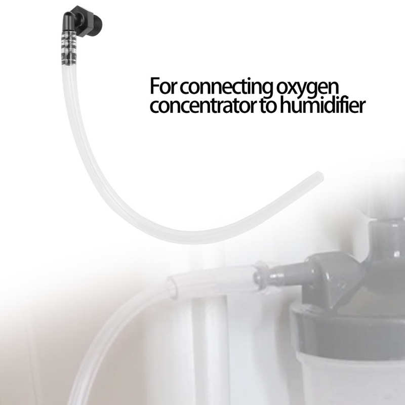 90 Degrees Humidifier Tubing Connector Adapter for 5L Oxygen Generator Humidifier Cup Health Care Tool