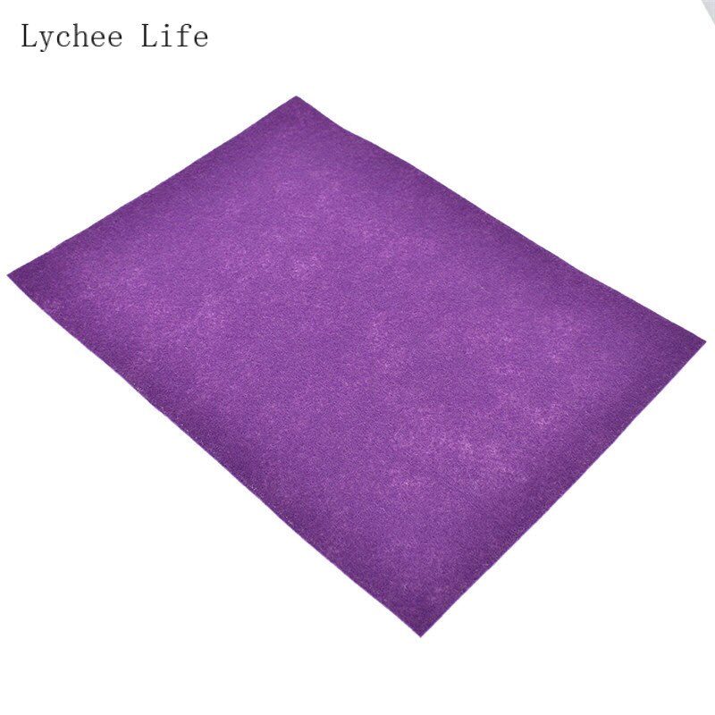 Lychee Life A4 Self Adhesive Velvet Fabric Solid Color Synthetic Patchwork Fabric For Garment DIY Sewing Crafts: 7
