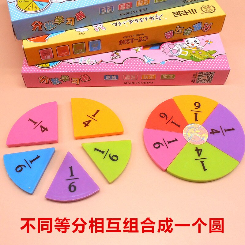 Learning Resources Fraction Circles Mathematics Teaching Aids Board Plastic Mathematics teaching equipment