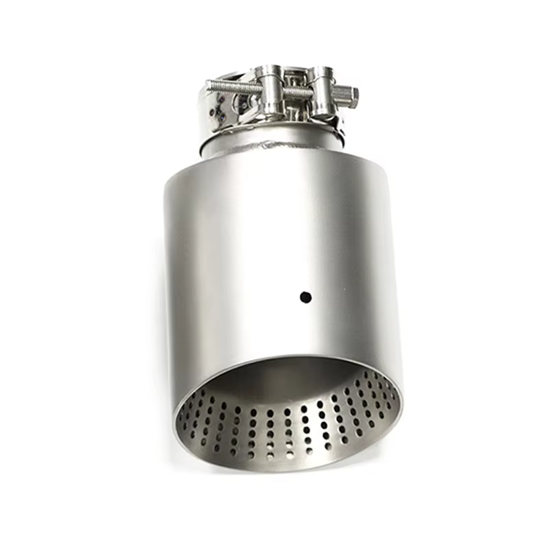 1 PC Punta del silenziatore di scarico per VW MK7 golf 7 golf R GTI Punta di scarico in acciaio inossidabile opaco 51mm 54mm 57mm 60mm 63mm Ugello marmitta: nero