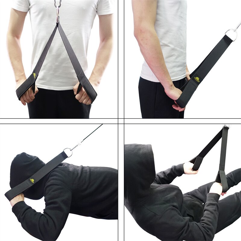 ciężki zdatność obowiązek ramię biceps Triceps liny pasek podnoszenie ciężarów kulturystyka trening siłowy ściągacz kabla