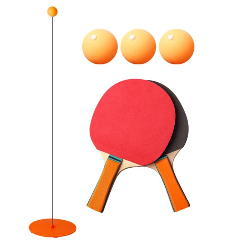 -Table Tennis Set Trainer Training Kids Ping-Pong Indoor Sport Game: Multicolor B