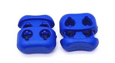 Bouchon à bascule de verrouillage en plastique, 20 pièces, 16x17mm, multicolore, Double trous (dia.4 mm), accessoires pour vêtements: color 3