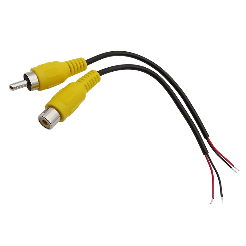 RCA Male Plugs / Female Socket Adapter Audio Video AV RCA Plug Jack Extension Wire Cable Connector For Video Camera DIY 15CM