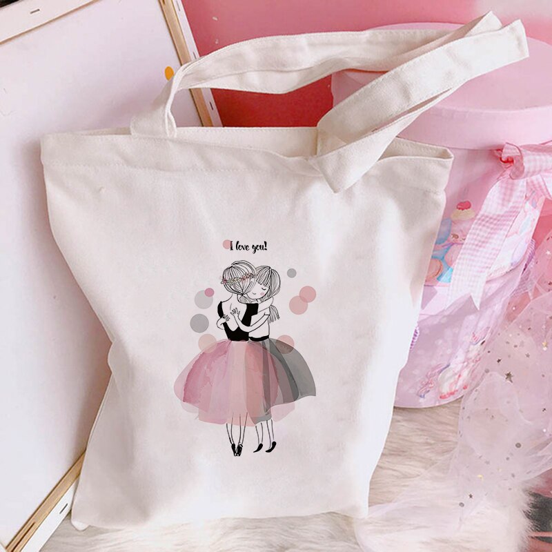 Harajuku Schoudertassen Zomer Mode Cartoon Fun Vrouwen Leuke Ulzzang Print Leuke Casual Canvas Messenger Bag: B1084-TBWH-M