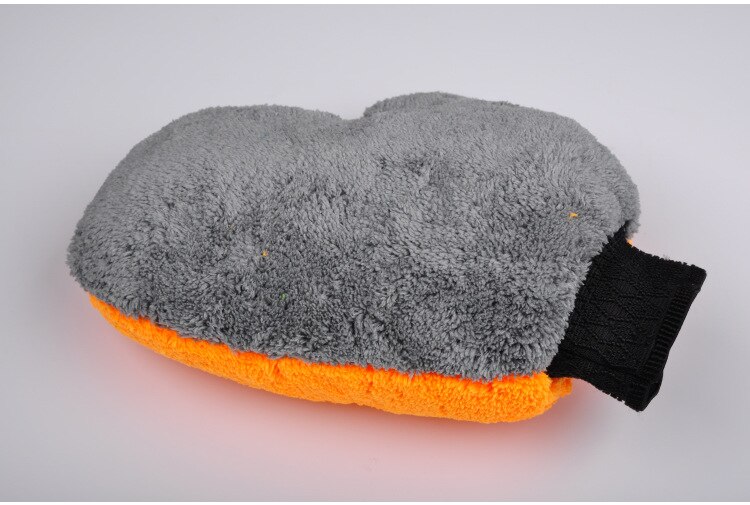1 stk bilvask handsker tyk mikrofiber bil motorcykel rengøring leverer stærk absorberende børste detaljer værktøj håndklæde: Default Title