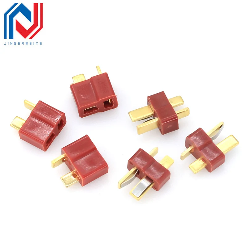 10PCS T-plug connector T-power connector Male/female A pair of male and female connectors are connected to a plug-in cable