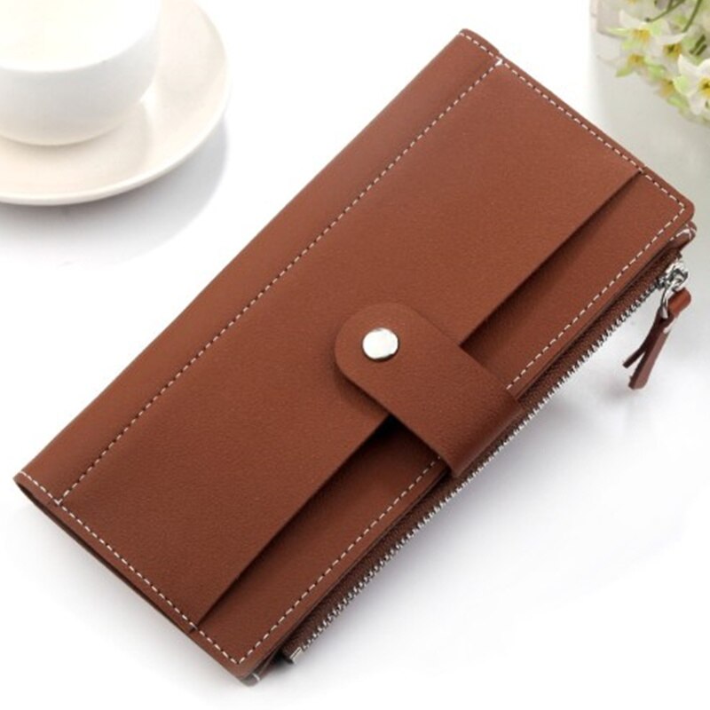 Vrouwen Lange Portemonnee Slanke Mode PU Lederen heren Portemonnee Multifunctionele Billfold Telefoon Credit Card Houder Tas