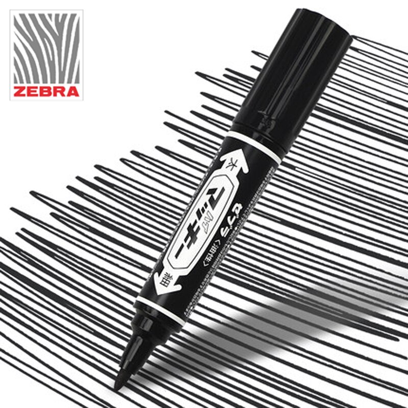 Zebra 3pcs double-headed marking pen MO-150-MC large capacity oil-proof waterproof painting marking pen does not fade