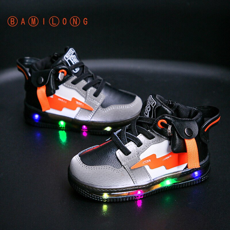 Bamilong herfst kinderschoenen casual lichtgevende sneakers jongen meisje led oplichtende schoenen gloeiende kinderschoenen kinderen led sneakers  y365