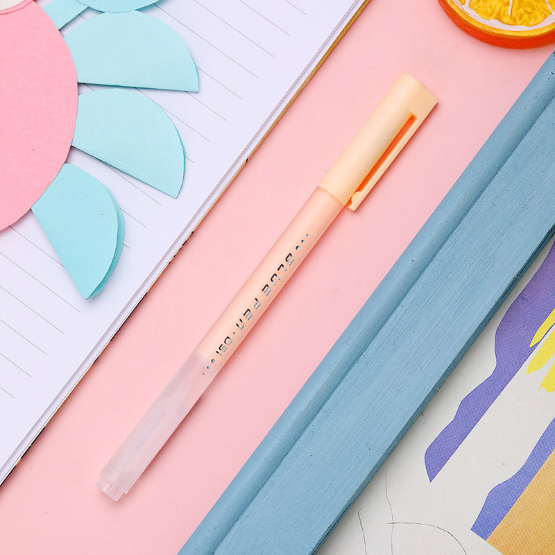 Bolígrafo de pegamento de punto , bolígrafo de prensa, tipo de escritura, barra de pegamento de secado rápido, adhesivo artesanal hecho a mano para niños, pegamento sólido para álbum de recortes, 1 ud.: Naranja