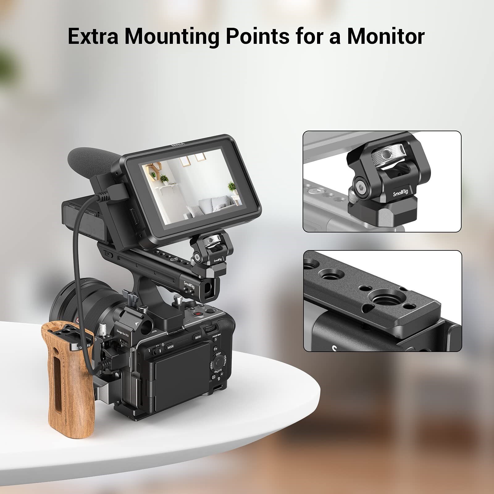 SmallRig FX3 XLR Camera Handle Extension Rig For Sony FX3 XLR MD3490