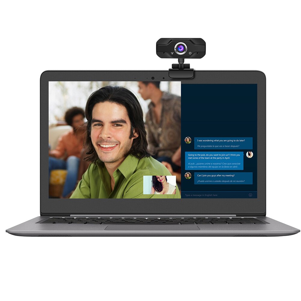 1080P Webcam Hd Camera Webcam Met Microfoon Microfoon Voor Computer Pc Laptop Notebook Kan De Hoek, ingebouwde Microfoon