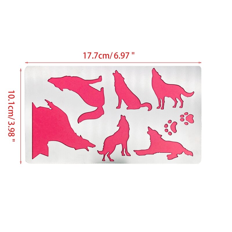 Metal Journal Stencils English Alphabet Stainless Steel Stencil Templates Tool for Painting Wood Burning Carving Pyrography F26: 11