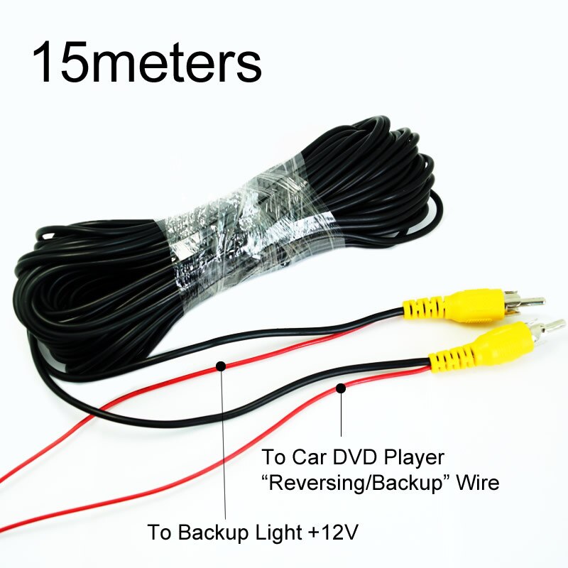 15 m rca Video Strip Line Reversing Detection Line Car RCA Vehiclel Backup Camera Image Video Line