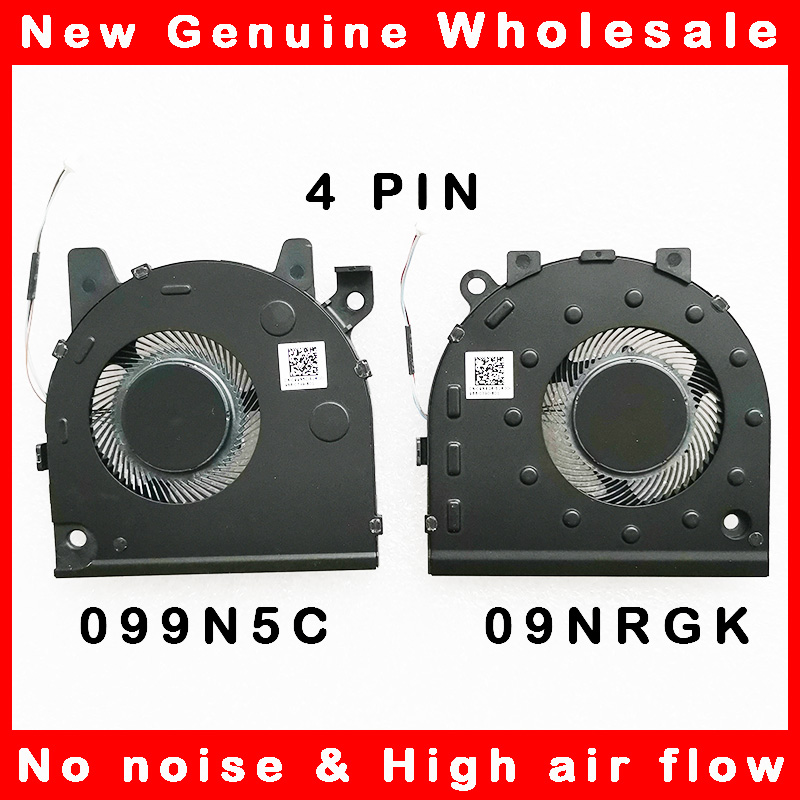 Laptop cpu gpu cooling fan cooler radaitor for DELL 099N5C 09NRGK 99N5C 9NRGK DC 5V 4PIN