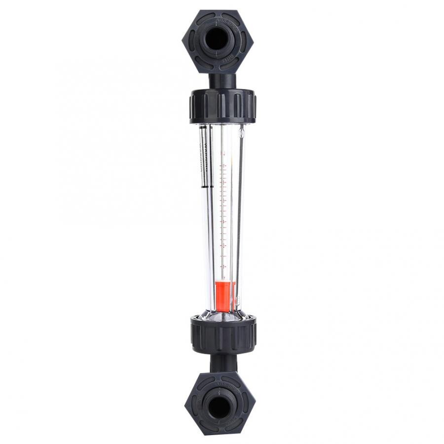 Flow Meter LZS-15W Elbow Liquid Flowmeter ABS Plastic Tube Type Waterflow Meter 10-100LPH Male Thread ZG1/2- NPT1/2inch