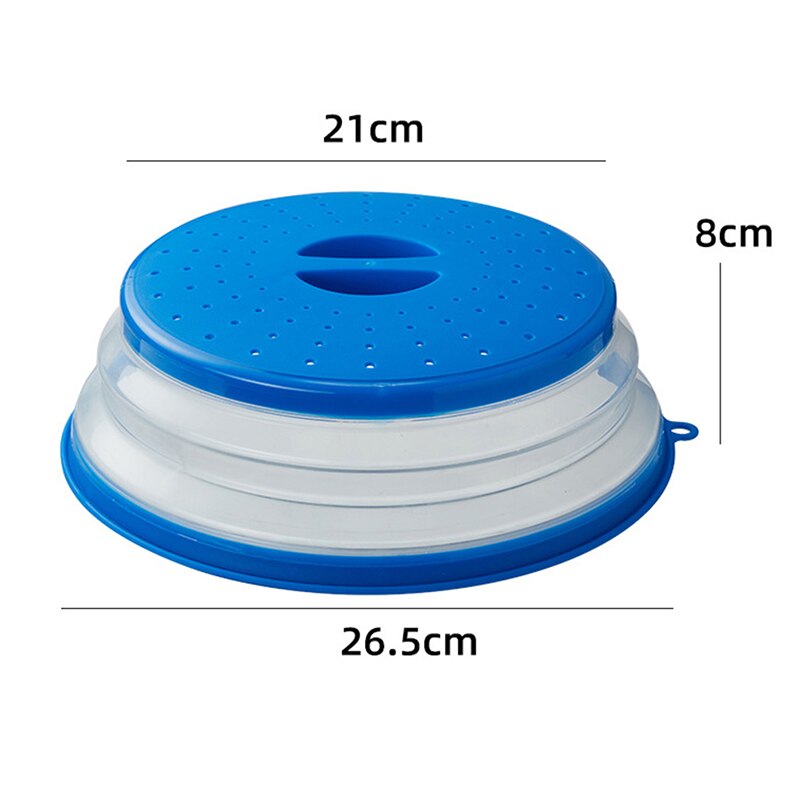 Flexzion Magnetron Covers voor Food Splatter Guard Protector (Set van 5, Groen) - Voedsel Cover Deksel met Stoom Ventilatie Raam Vaatwasmachine Veilig - Gemengde maten voor Grote en Kleine Voedsel