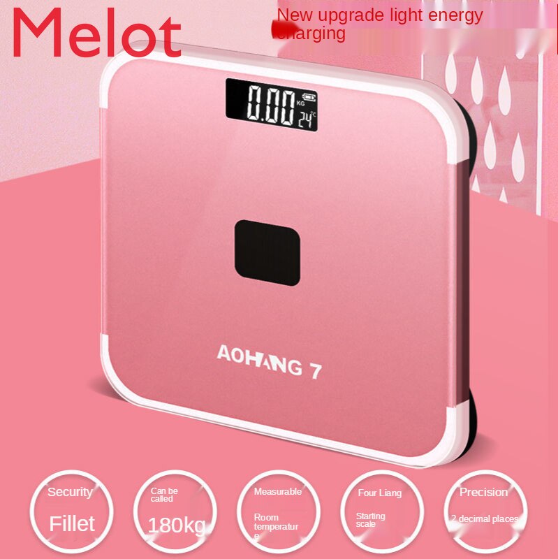 Balance électronique de luxe haut de gamme, Rechargeable, pour perte de poids, pour adulte