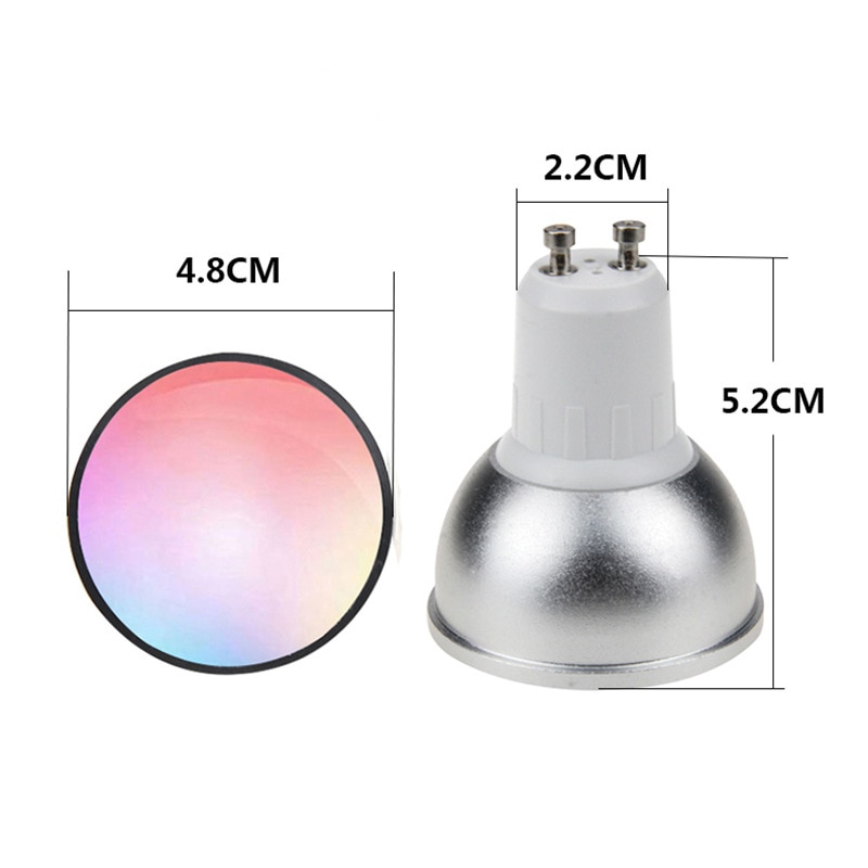 Gu10 wifi pære rgb smart lys smart pære trådløs wifi app fjernbetjening lys smart hjem smart liv til alexa google hjem