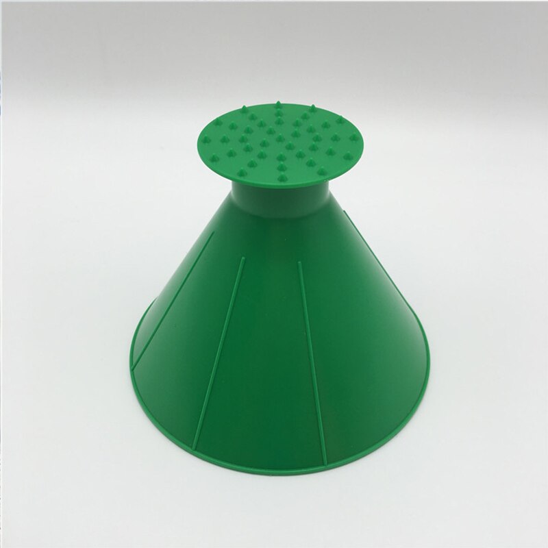 Auto Car Magic Snow Remover Ice Scraper Window Windshield Oil Funnel Shovel Window Scrapers Cone Deicing Cone Ice Scraper: green