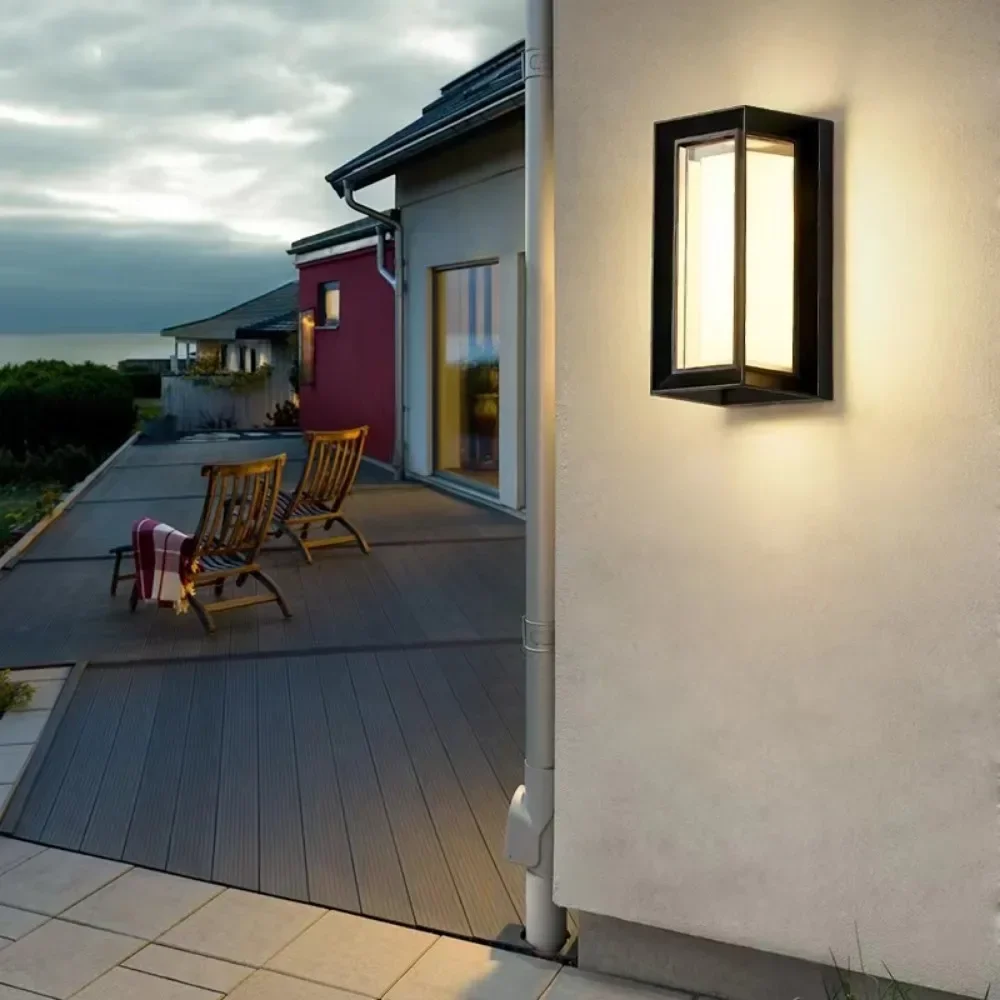 Moderne led-buitenwandlamp Ip65 waterdichte veranda balkon tuin buitenkandelaar verlichting villa terras huisverlichtingsarmaturen
