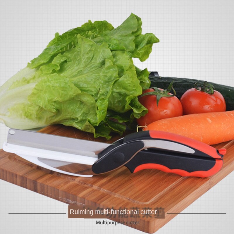 Tijeras inteligentes multifuncionales para cocina de verduras tijeras complementarias para niños y bebés