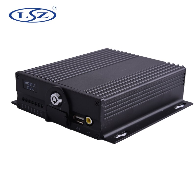 School Bus Trailer Truck Taxi Car 1.0MP AHD 720P 4Channels Dual SD Card Mobile DVR