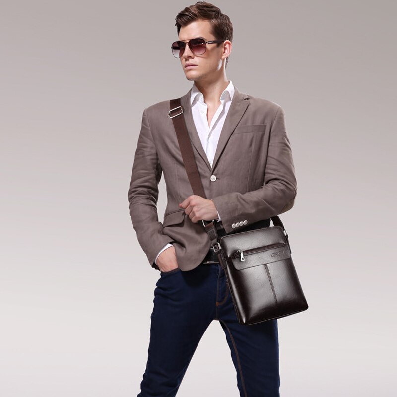 Banuce Vintage Leder-Aktentasche Für Herren - Professionelle 15,6 Zoll Dokumententasche Mit Schloss In Kaffeebraun