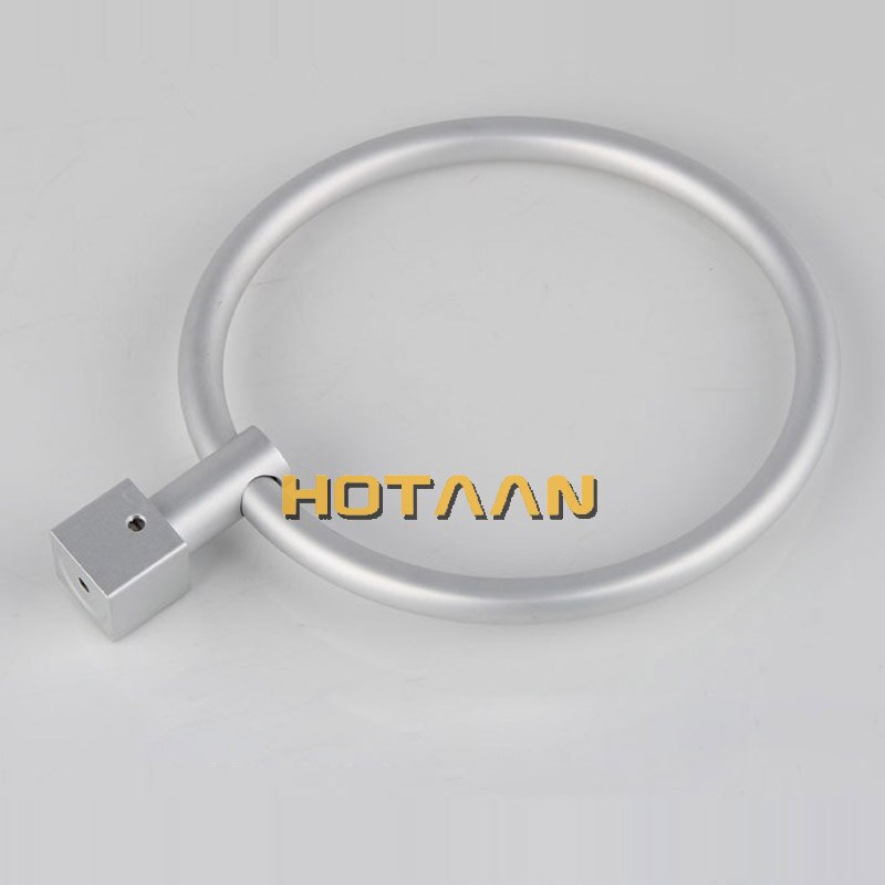 Draagbare Handdoekhouders Ronde Aluminium Handdoek Houder Ringen Wandmontage Badkamer Accessoires Anti-Roest Handdoek Rekken YT-13191