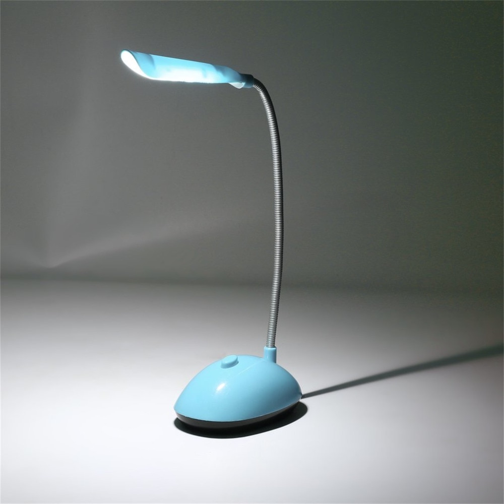 Fexiable FÜHRTE Schreibtisch Licht AAA Batterie Betrieben Buch Lesen Lampe Grün/Blau PY-X7188