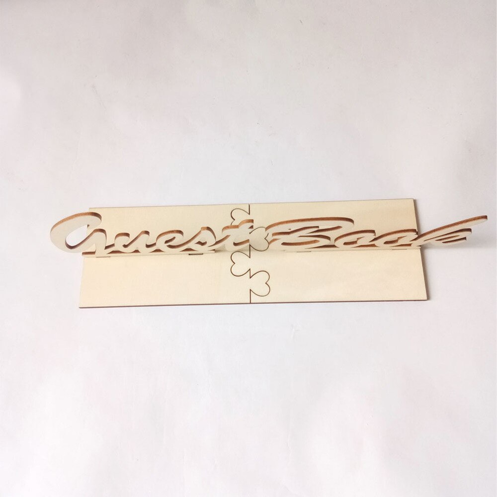 Guest Book Table Sign Wooden Freestanding Guestbook Sign Wedding Party Decoration: Default Title