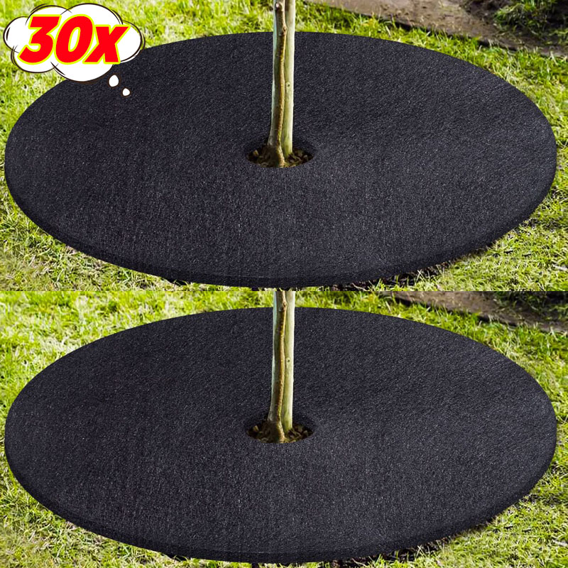 15/25/27/32cm anillos de paleta de árbol esteras protectoras de árboles película reutilizable para césped y jardín estera de barrera de Control de malezas para protección de raíces de plantas