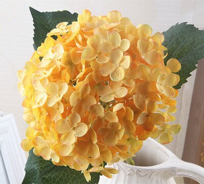 Dia 20cm stor størrelse kunstig hortensia gren silke blomst hjem dekoration bryllup: 7
