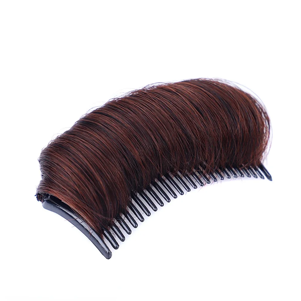 Invisible Fluffy Hair Pad Wig Cushion Comfortable High Temperature Fiber Insert Comb Fluffy Hair Clip Increase Hair Style Tools: MULTI