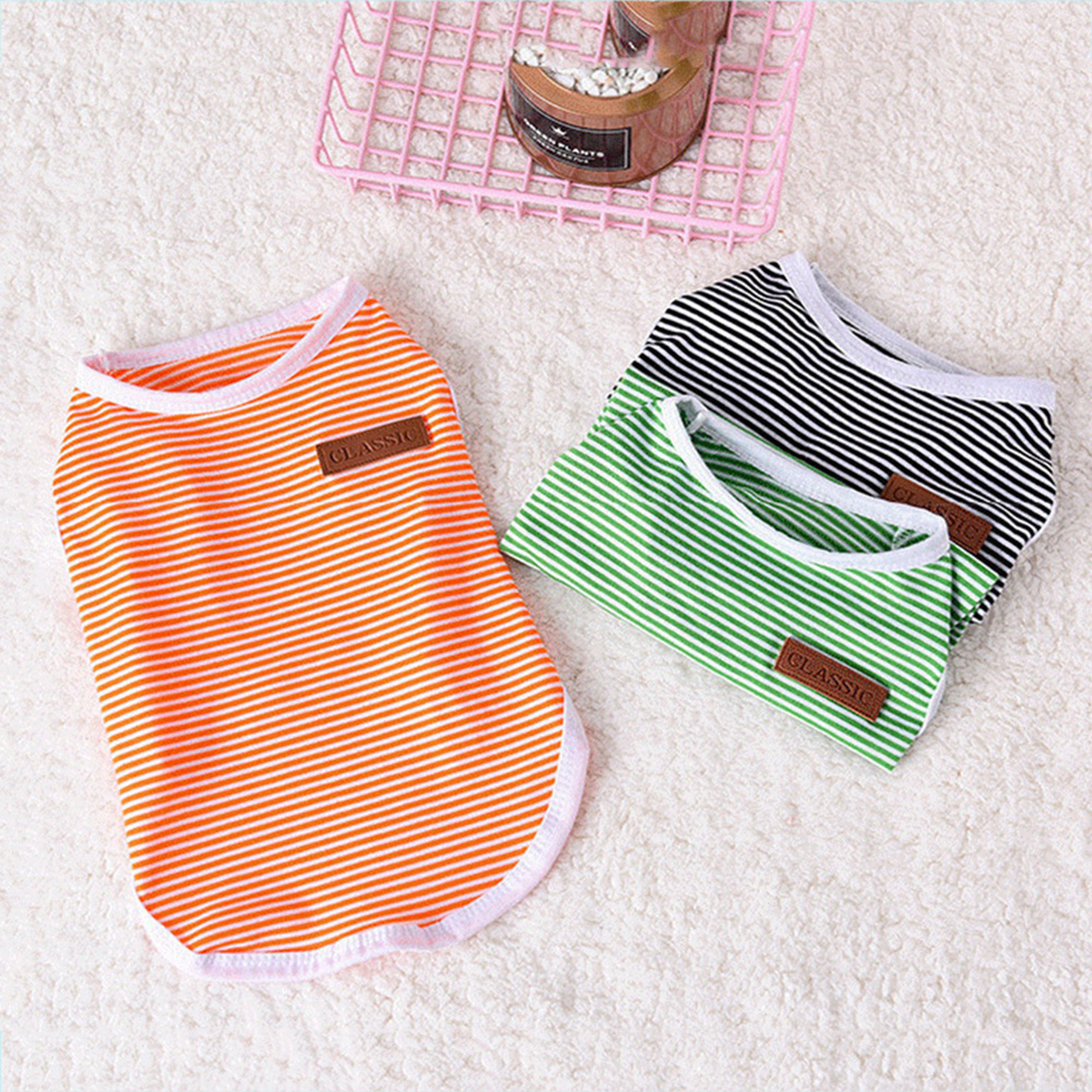 Gilet à rayures pour chat, chemise classique, vêtements pour animaux de compagnie, Ropa Para Gato Katten Kleding Kedi Giyim, vêtements pour animaux de compagnie