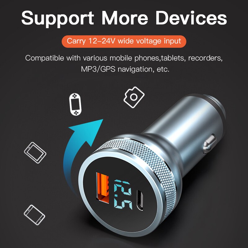 Kuulaa 36W Usb Car Charger Voor Xiaomi Samsung S10 QC4.0 QC3.0 Type C Pd Auto Opladen Voor Iphone 11 X Xs 8 Pd Charger