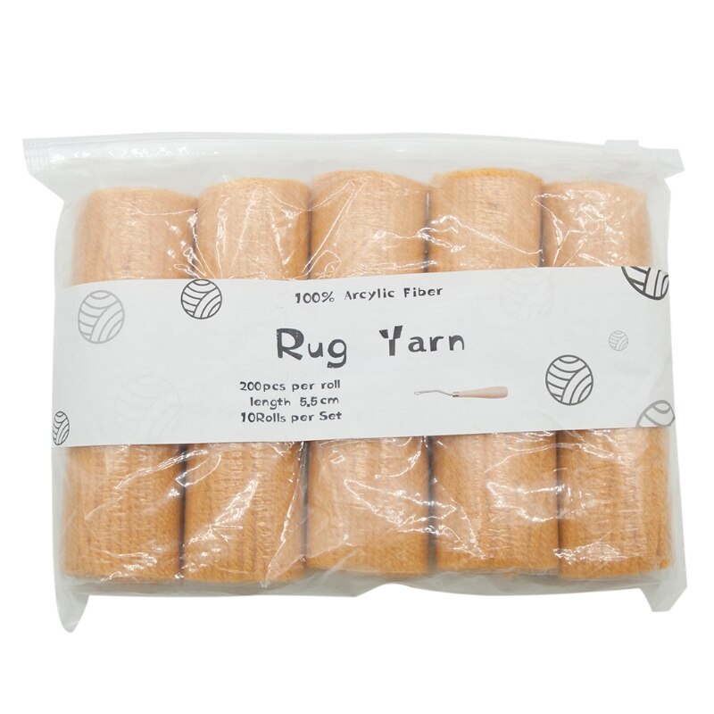 10 Rolls Pre-Cut Latch Hook Yarn Threads for Making Pillowcases Blanket Rug DIY: 26