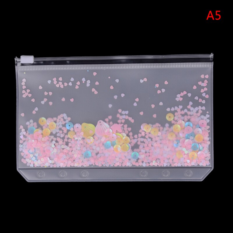 Sac en PVC Transparent, classeur A5 et A6, pochette à feuille lâche le plus mignon, sacs de rangement pour planificateur d'agenda, fournitures Kawaii