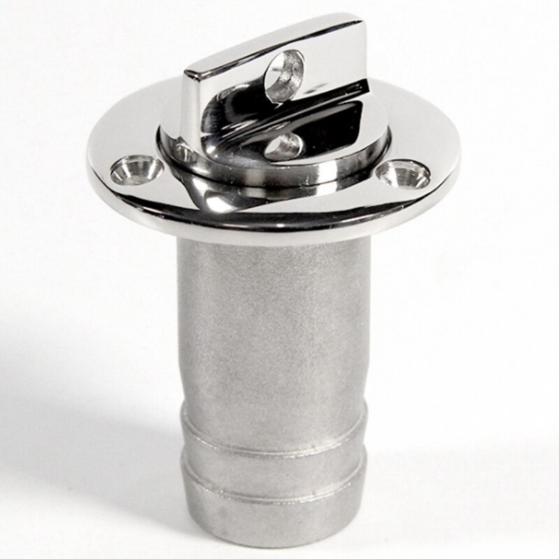 Stainless Steel Oval Drain Plug Vent Connector Fitting Boats Parts Yacht Kayak Canoe Silver-Color