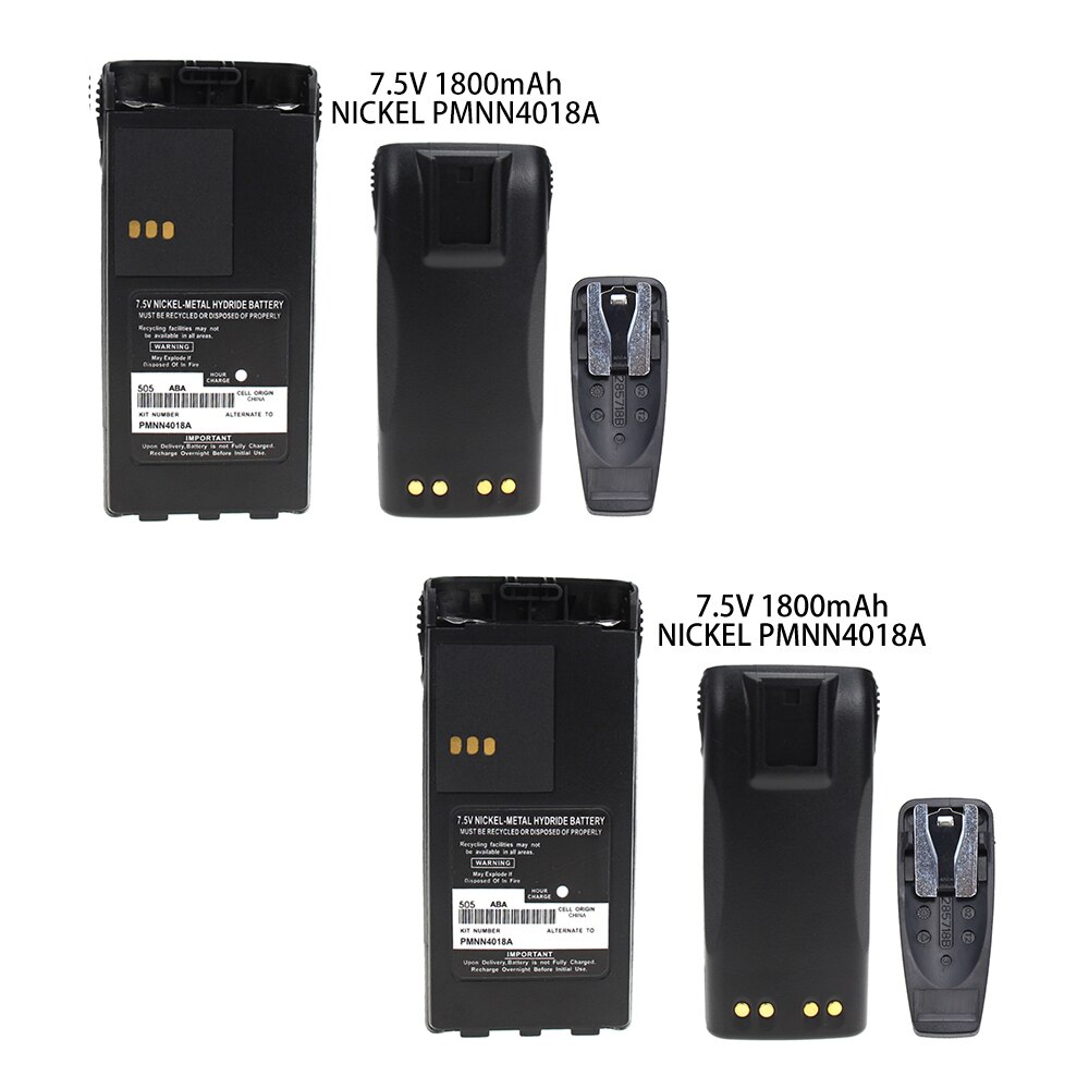 2X Rb Mot PMNN4018A 1600 Mah Ni-Mh Twee-weg Radio Batterij Voor Motorola GP-308/88S, PRO3150, P-040/080,GT-2050, CP250/450, CP450LS