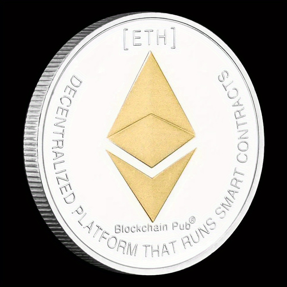 Ethereum pièce Souvenir commémoratif plaqué argent... – Grandado