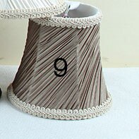 Mini Lamp Shade Pleated Lace Lampshade Fabric Lamp DIY Home Decoration, Clip on: 9 color style