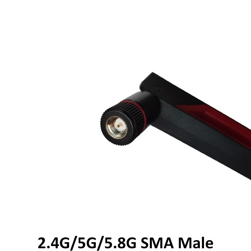 2pcs 2.4GHz 5GHz 5.8Ghz Antenna real 8dBi SMA Male Connector 2.4g 5.8g Dual Band wifi Antena + 21cm RP-SMA Male Pigtail Cable