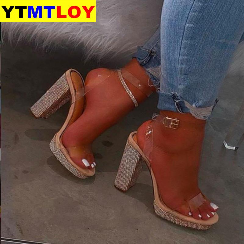 Zomer Vrouwen Sandalen Bling Vrouw Dames Gesp Slingbacks Open Teen Sandalen Feamle Mode Toevallige Platform Schoenen